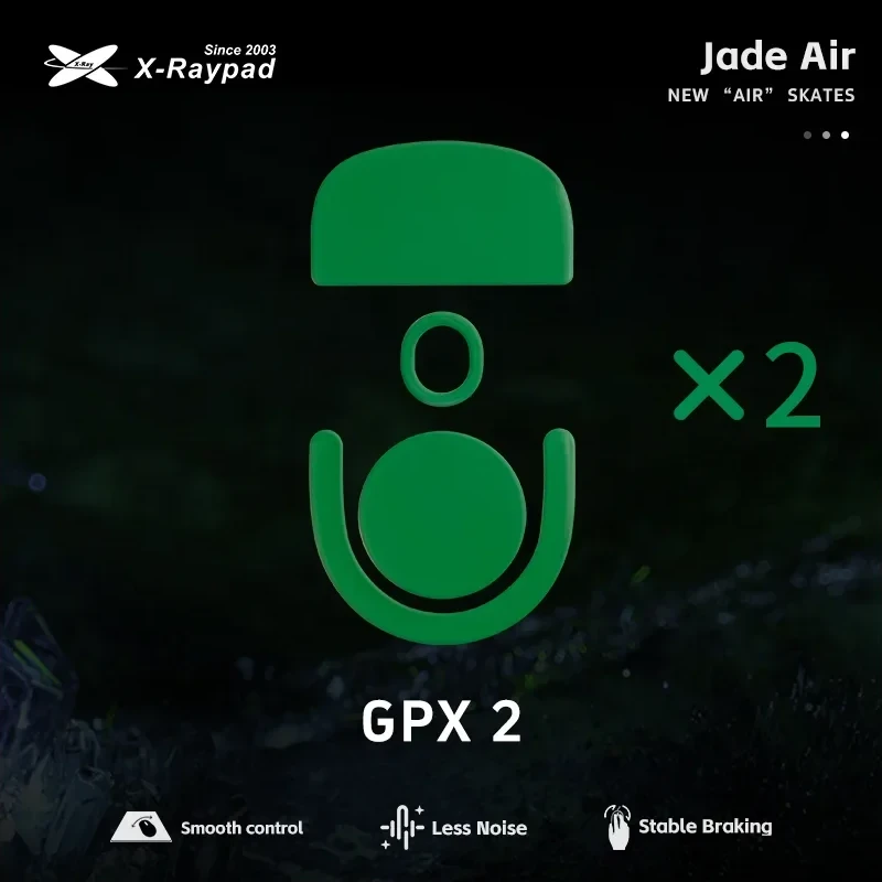 X-Raypad Jade Air Mouse Feet  Green