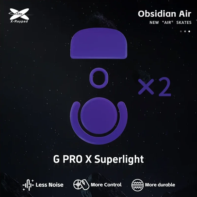 X-Raypad Obsidian Air Mouse Feet  Purple