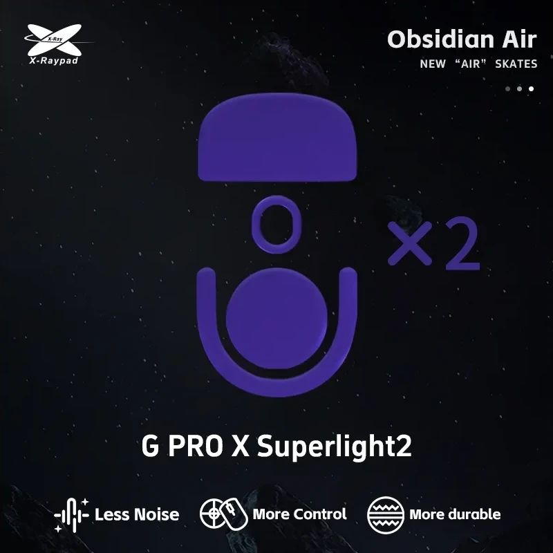 X-Raypad Obsidian Air Mouse Feet  Purple