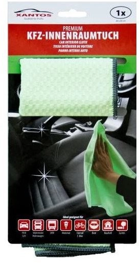 XANTOS interior cleaning cloth 40x40cm green