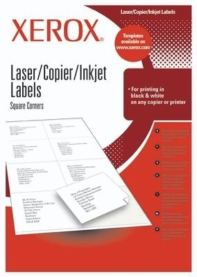 Xerox Labels 21.2 x 38