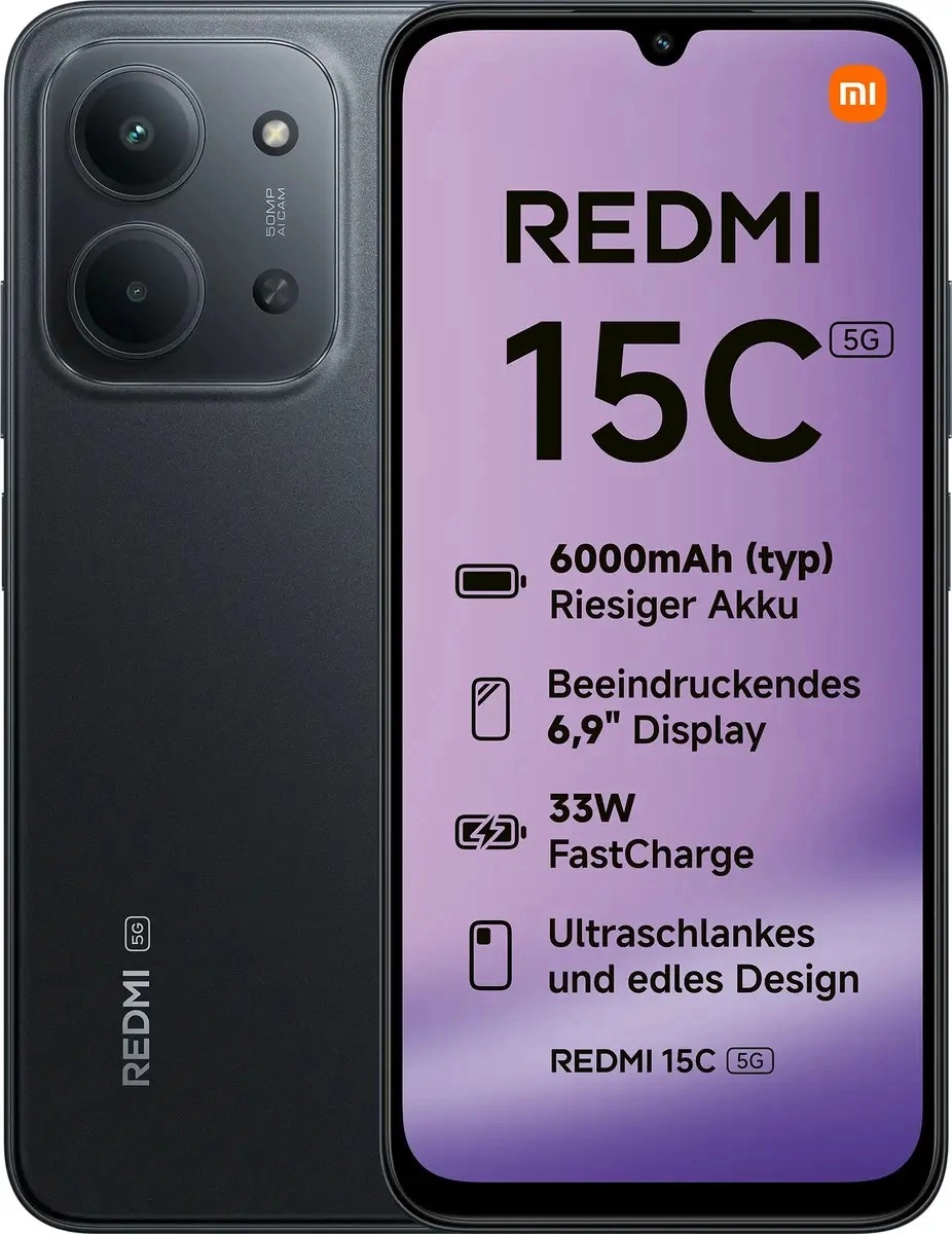 Xiaomi Redmi 15C 5G 128GB schwarz