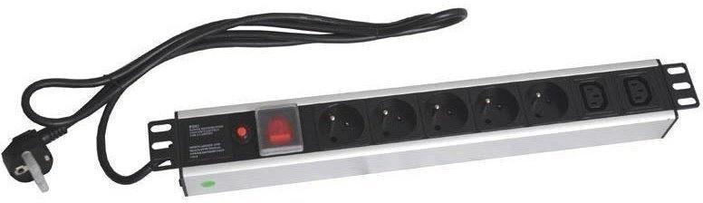 XtendLan 19apos;apos; rozvodny panel 5x230V