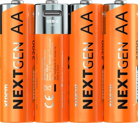 Xtorm NextGen AA Batteries USB-C Rechargeable