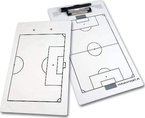 YakimaSport Tablica taktyczna mała biała- piłka