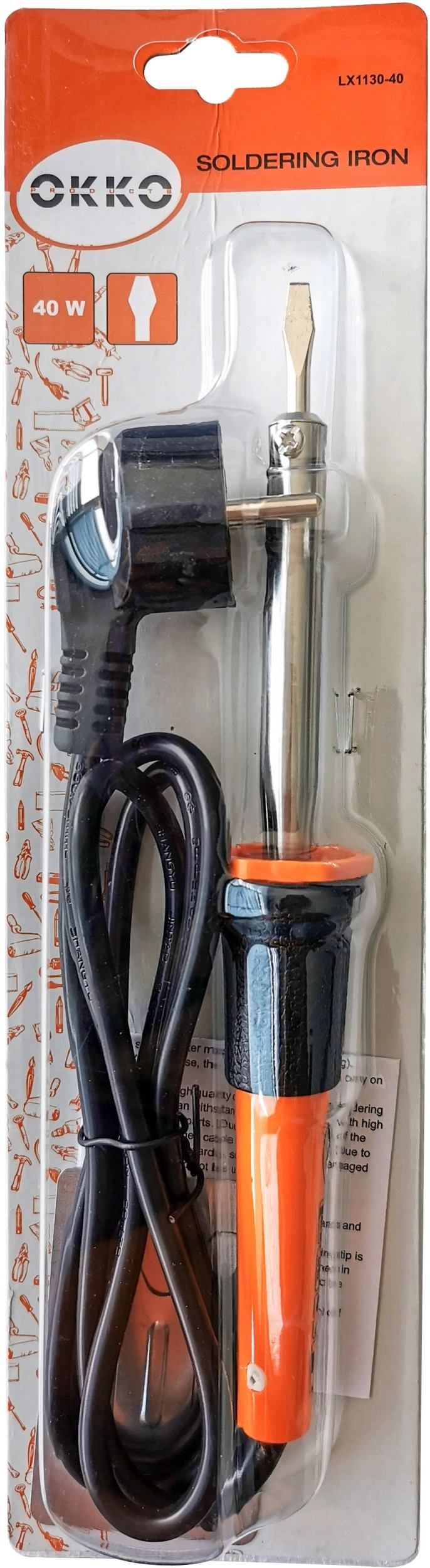 SOLDERING IRON 40W.FLAT TIP 14972361