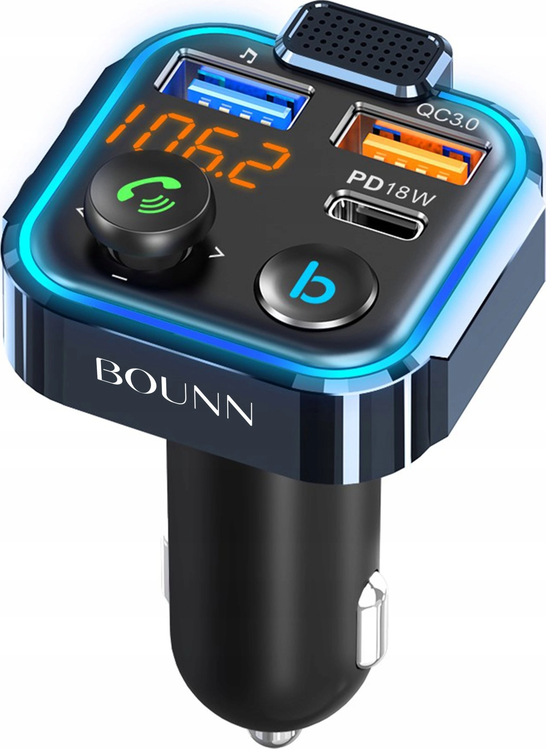 Yato Bounn charger QC3.0+PD18W car