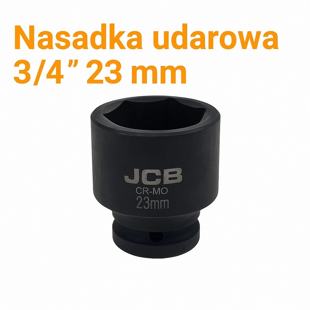 Nasadka udarowa 3/4" 23mm (6-kątna) JCB-46523
