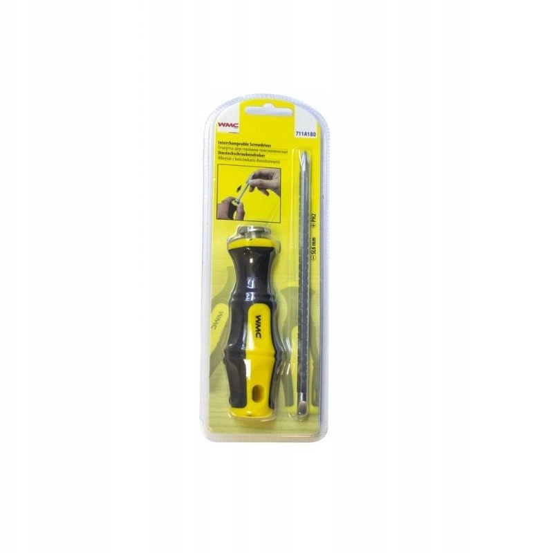 Screwdriver with replaceable double-sided tips SL6mm