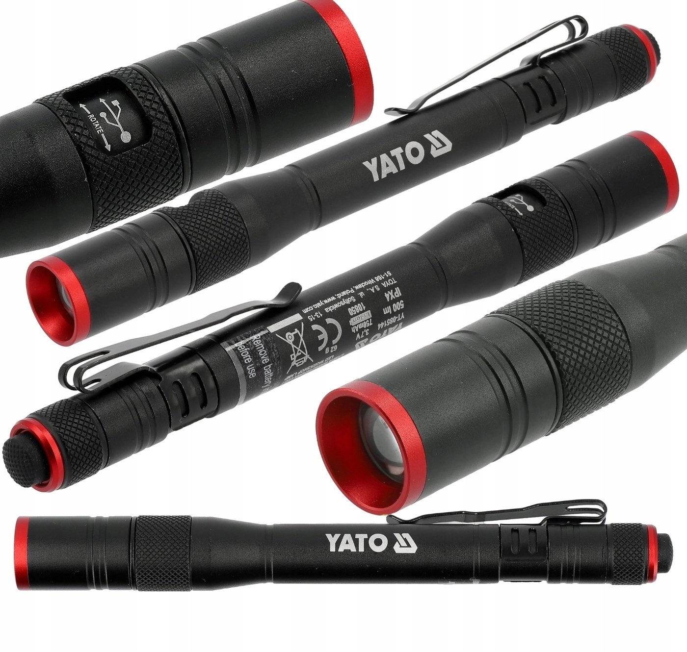 Yato flashlight RECHARGEABLE INSPECTION FLASHLIGHT BALLPOINT