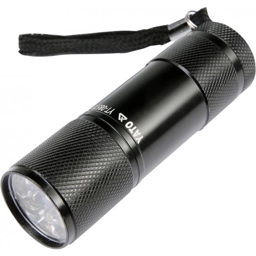YATO LATARKA ALUMINIOWA 9-LED CZARNA YT-08570