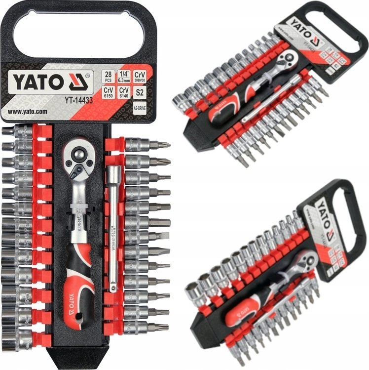 YATO ZESTAW KLUCZY 1/4" 28el. YT-14433