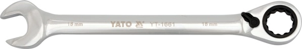 Yato Combination wrench with ratchet 17mm