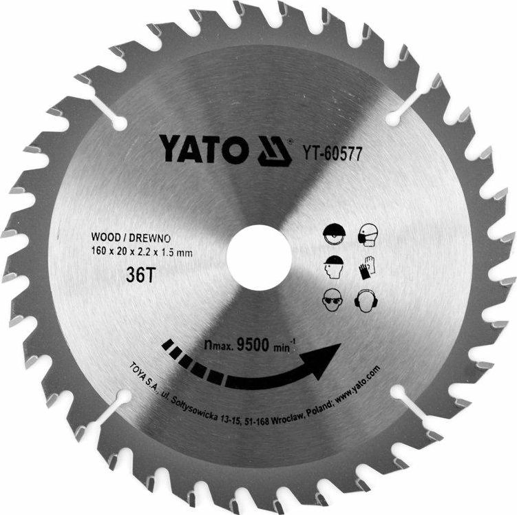YATO PIŁA TARCZ.WID. 160*36*20 60577