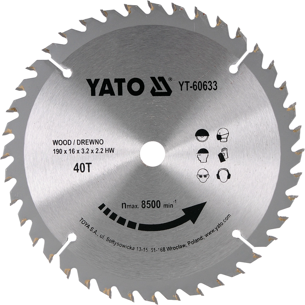 Yato Wood circular saw with tungsten