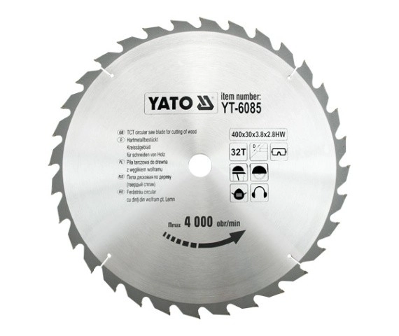 Yato Piła tarczowa do drewna 400x30mm