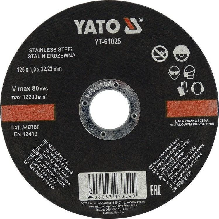 Yato YATO TARCZA DO METALU INOX
