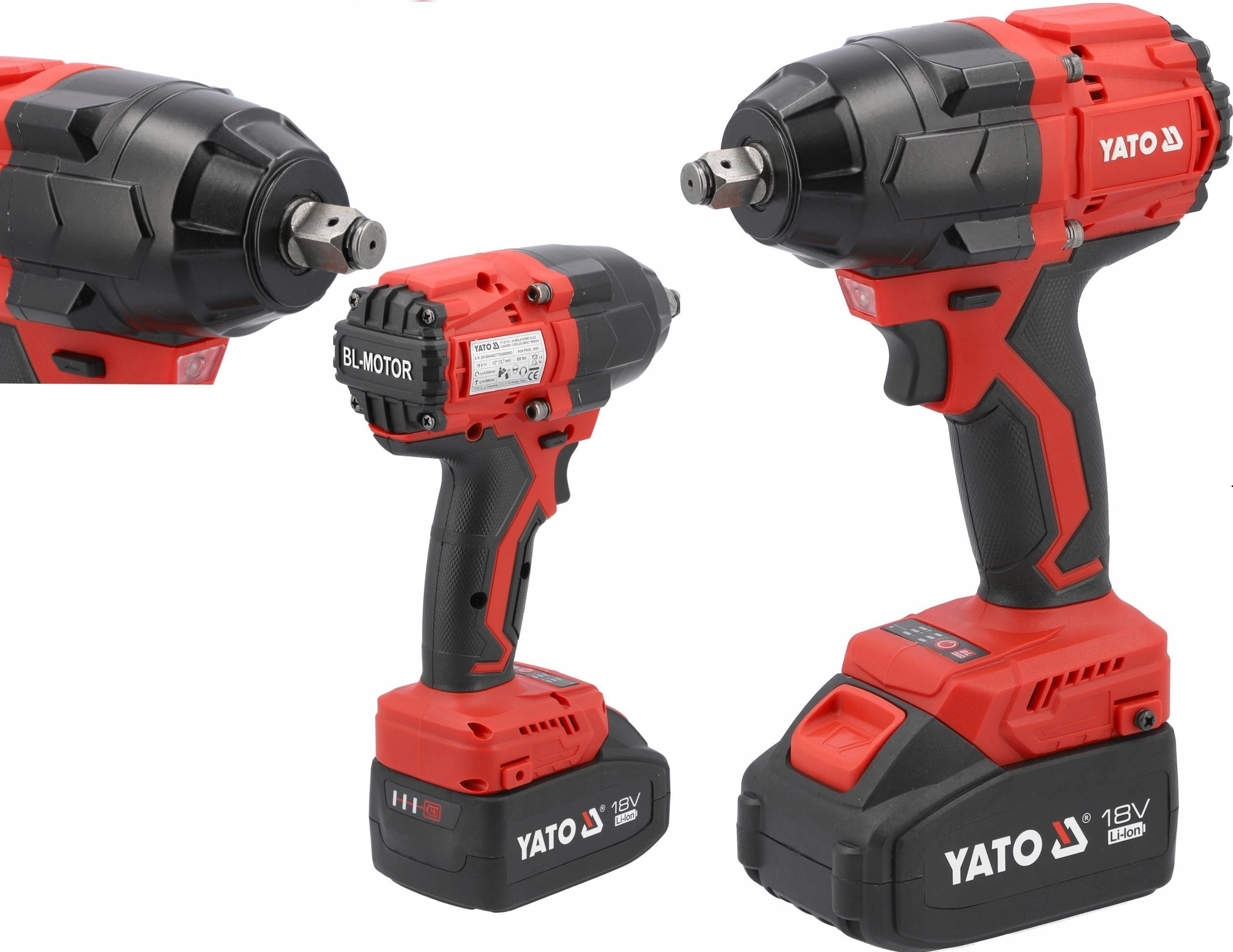 YATO Brushless IMPACT WRENCH 18V 800Nm
