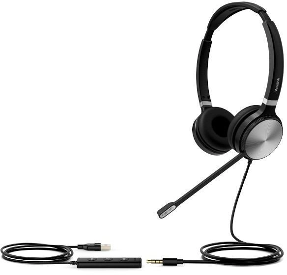 Yealink UH34 SE Stereo/Dual UC USB-A austiņas Vadu austiņas Zvani/Mūzika USB Type-A Melns