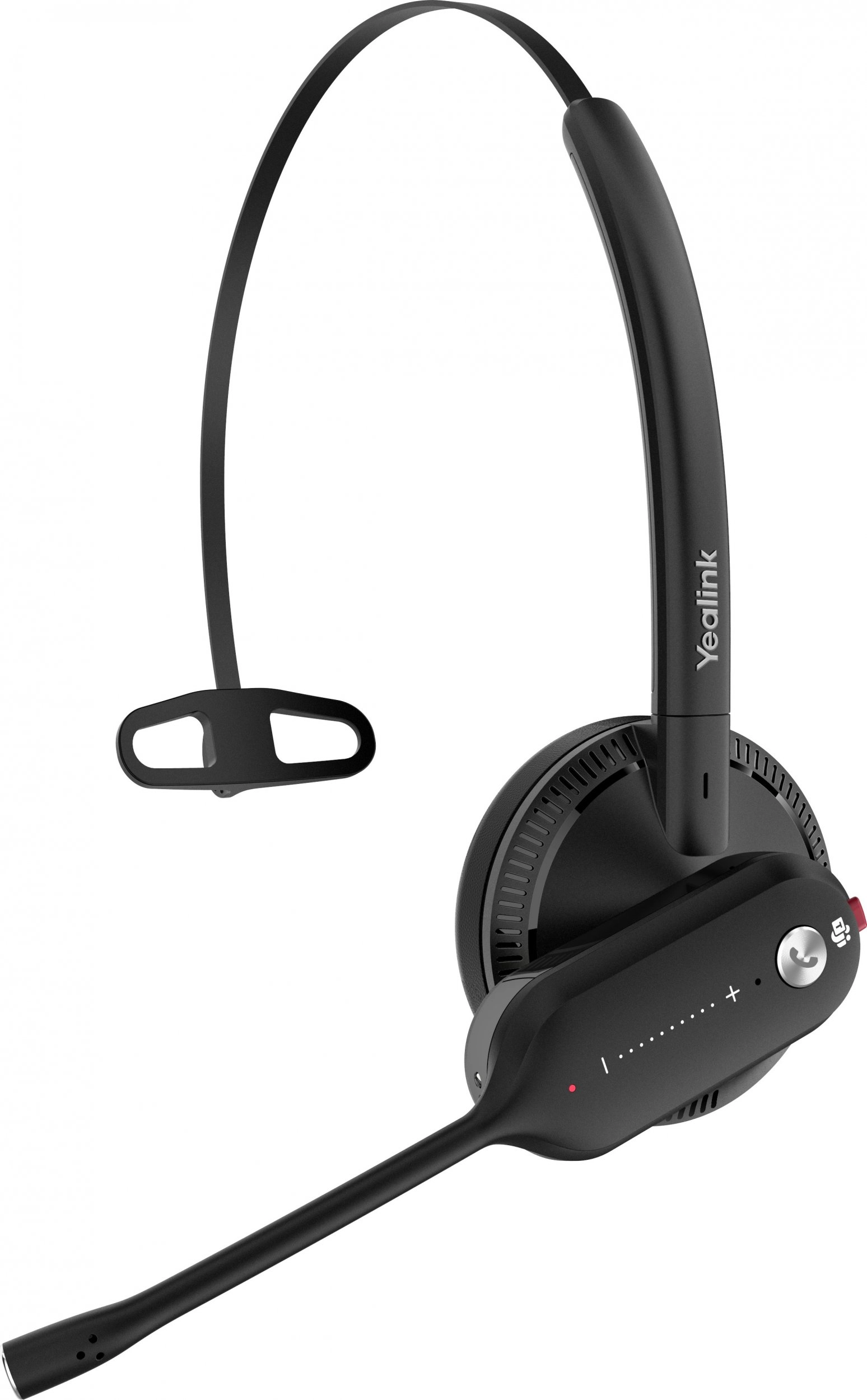 Yealink WH67 UC Austiņas Bezvadu Ausu āķi, Austiņas, Aptīts ap kaklu Birojs / zvanu centrs Bluetooth Uzlādes statīvs Melns