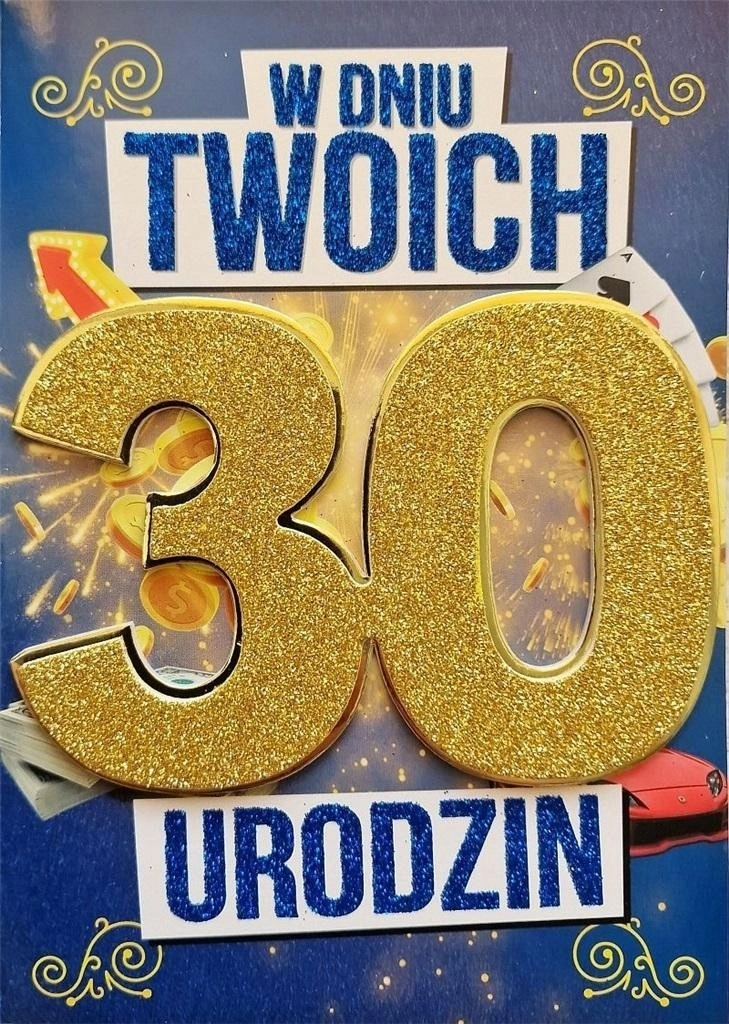 30th birthday card for men (