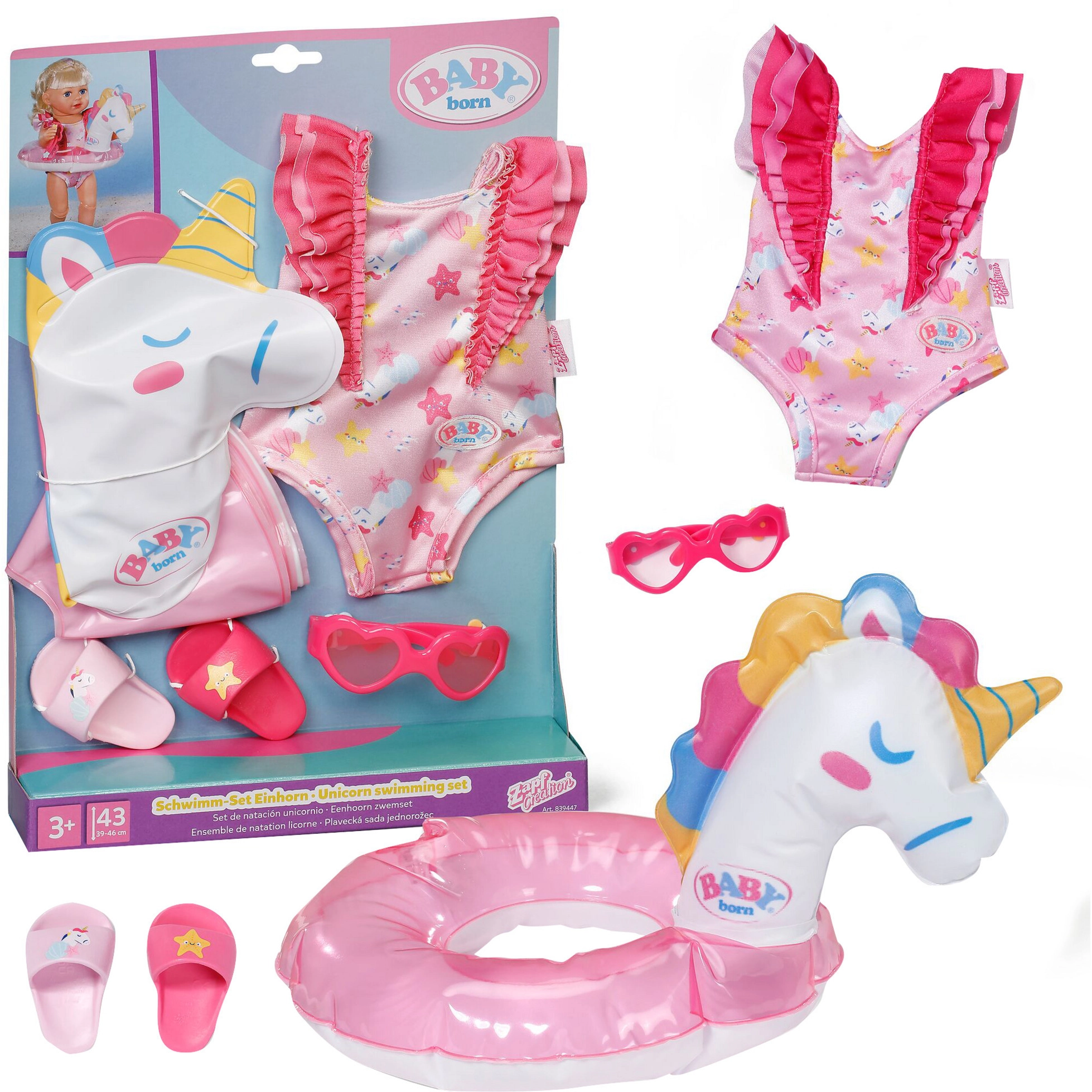 ZAPF Creation BABY born® Unicorn Swimming