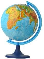 Zachem Globus Fizyczny 25cm ZACHEM 0614