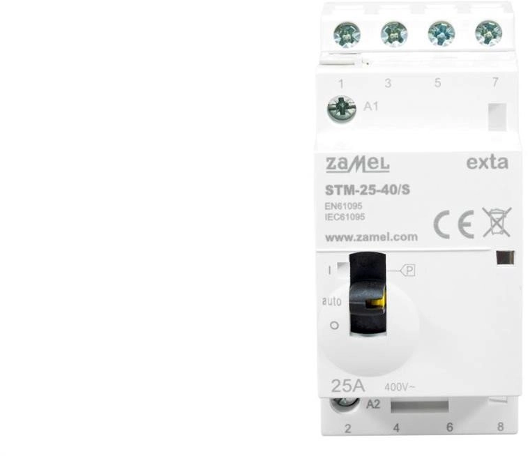 Modular contactor with manual control  installation
