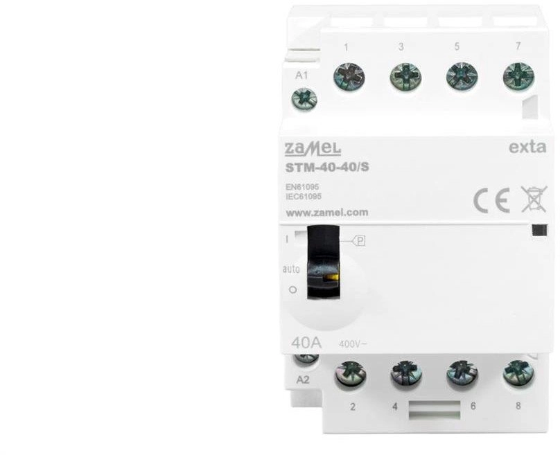 Modular contactor with manual control  installation