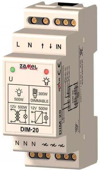 Zamel Lighting dimmer 230V 40-500W DIM-20