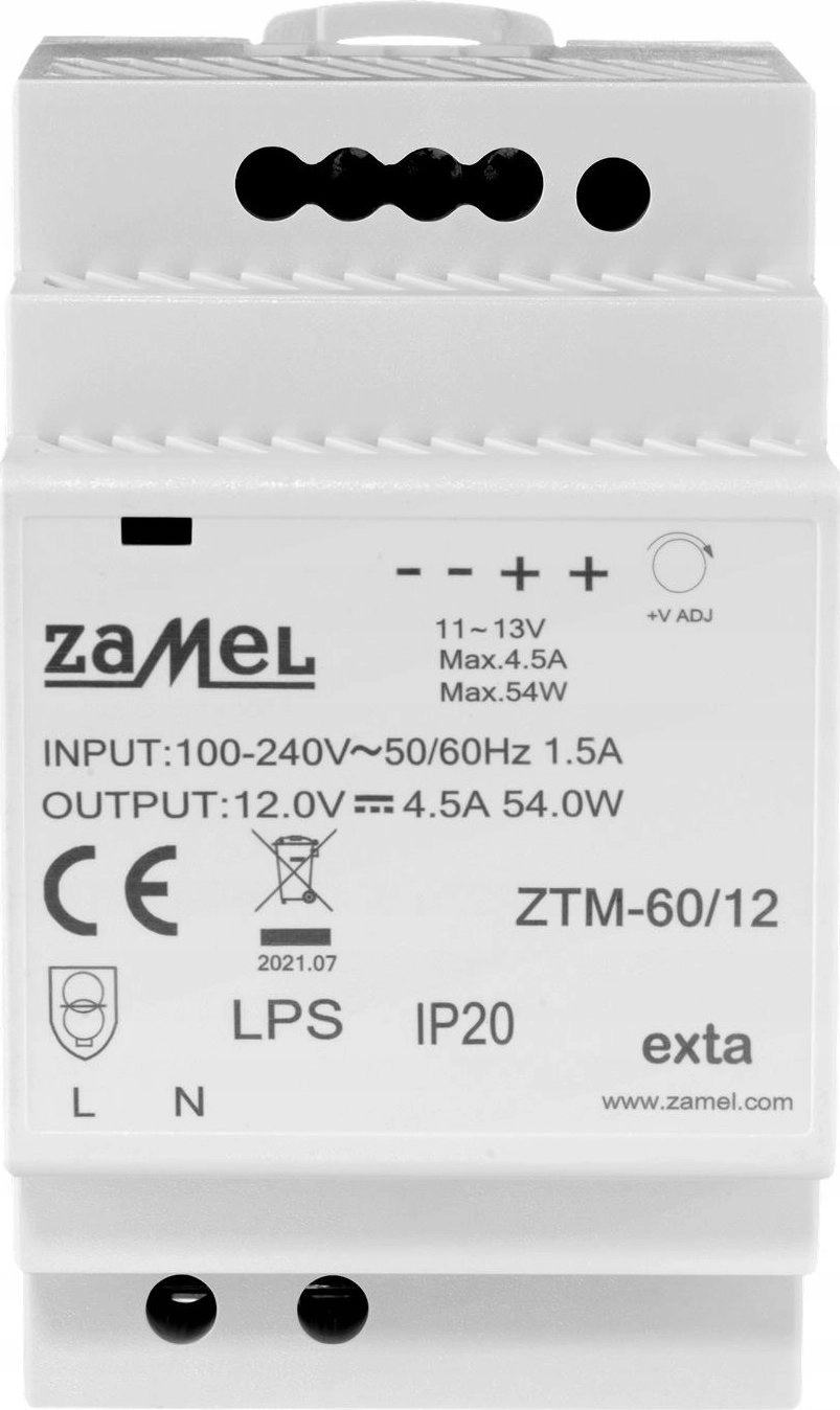 Zamel Switching power supply mounted on