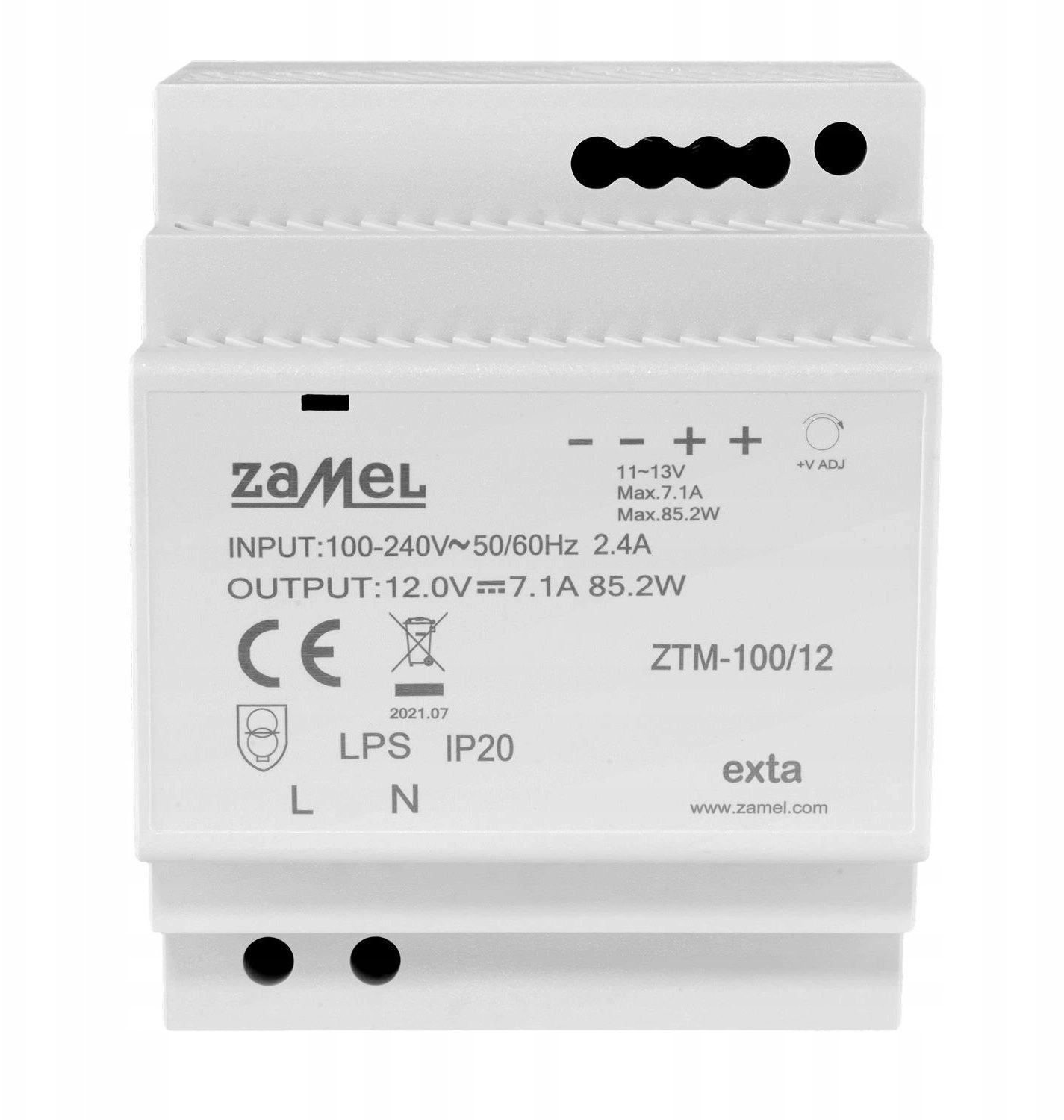 Switching power supply mounted on a