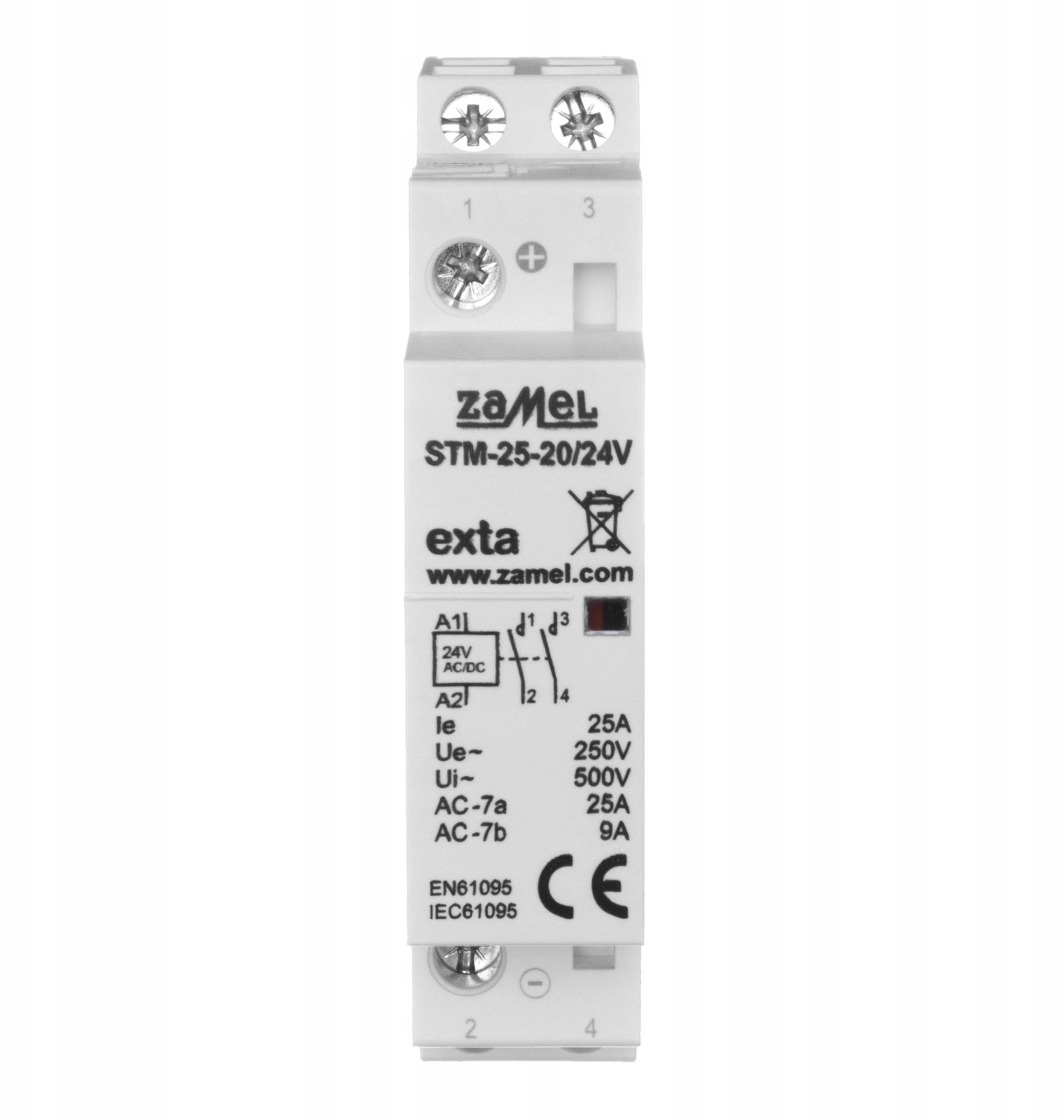 Modular installation contactor 25A 2Z 24VDC