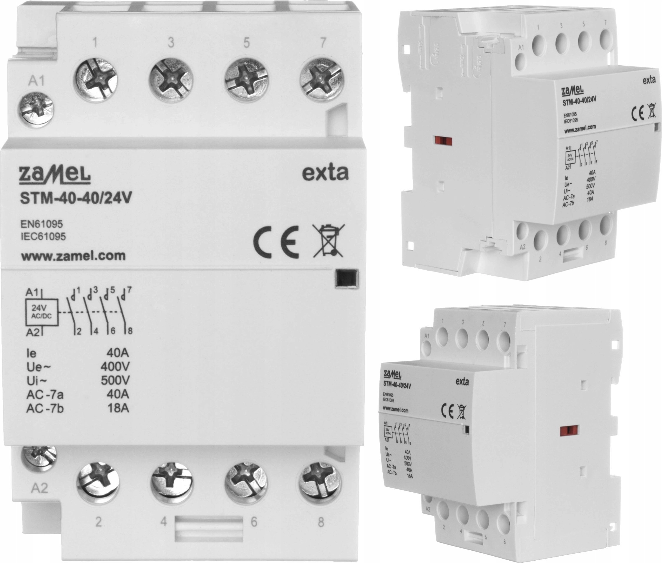Zamel Modular installation contactor 40A 4Z