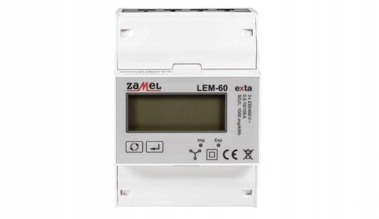 Zamel 3-phase MODBUS electricity meter direct