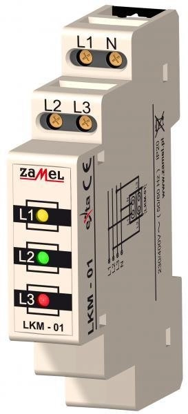 Zamel Wskaźnik zasilania LKM-01-10 1P 230V