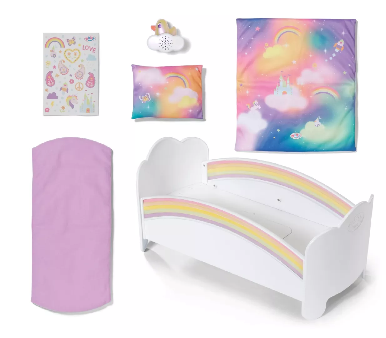 BABY born Rainbow Bed Leļļu gulta/bērnu
