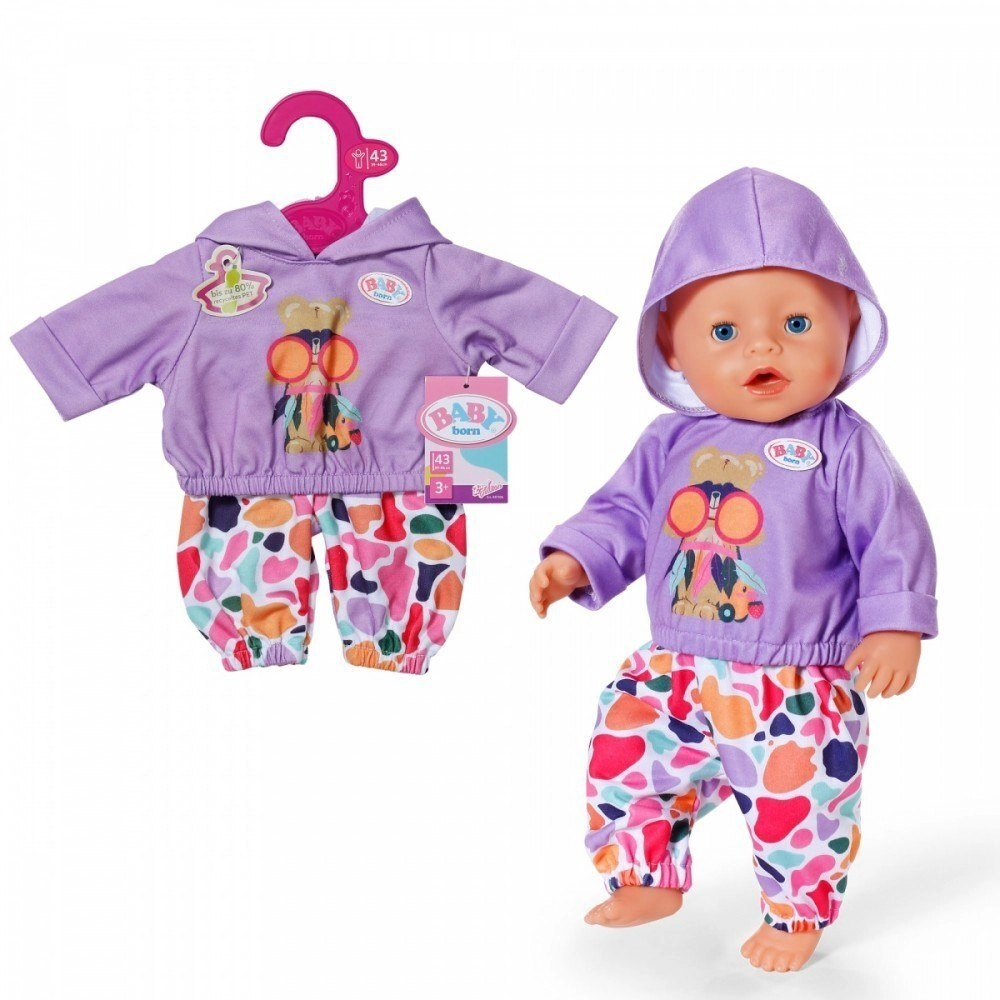 Zapf BABY born Hoodie Outfit 43cm