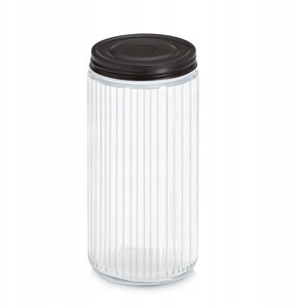 KITCHEN ESSENTIALS jar with metal lid