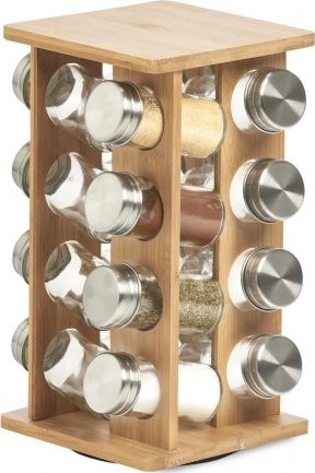 Zeller Półka na 16 szklanek  bambus