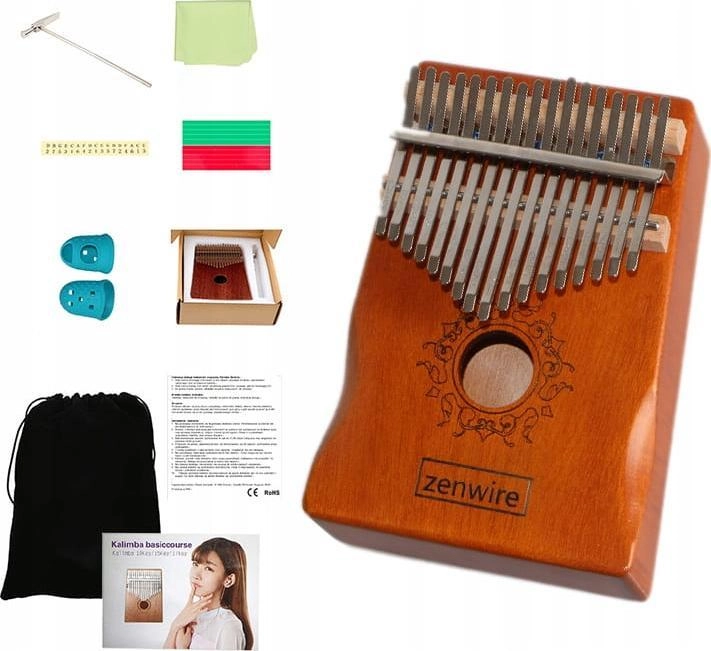 Zenwire Kalimba Instrument Afrykański Pianino Zanza