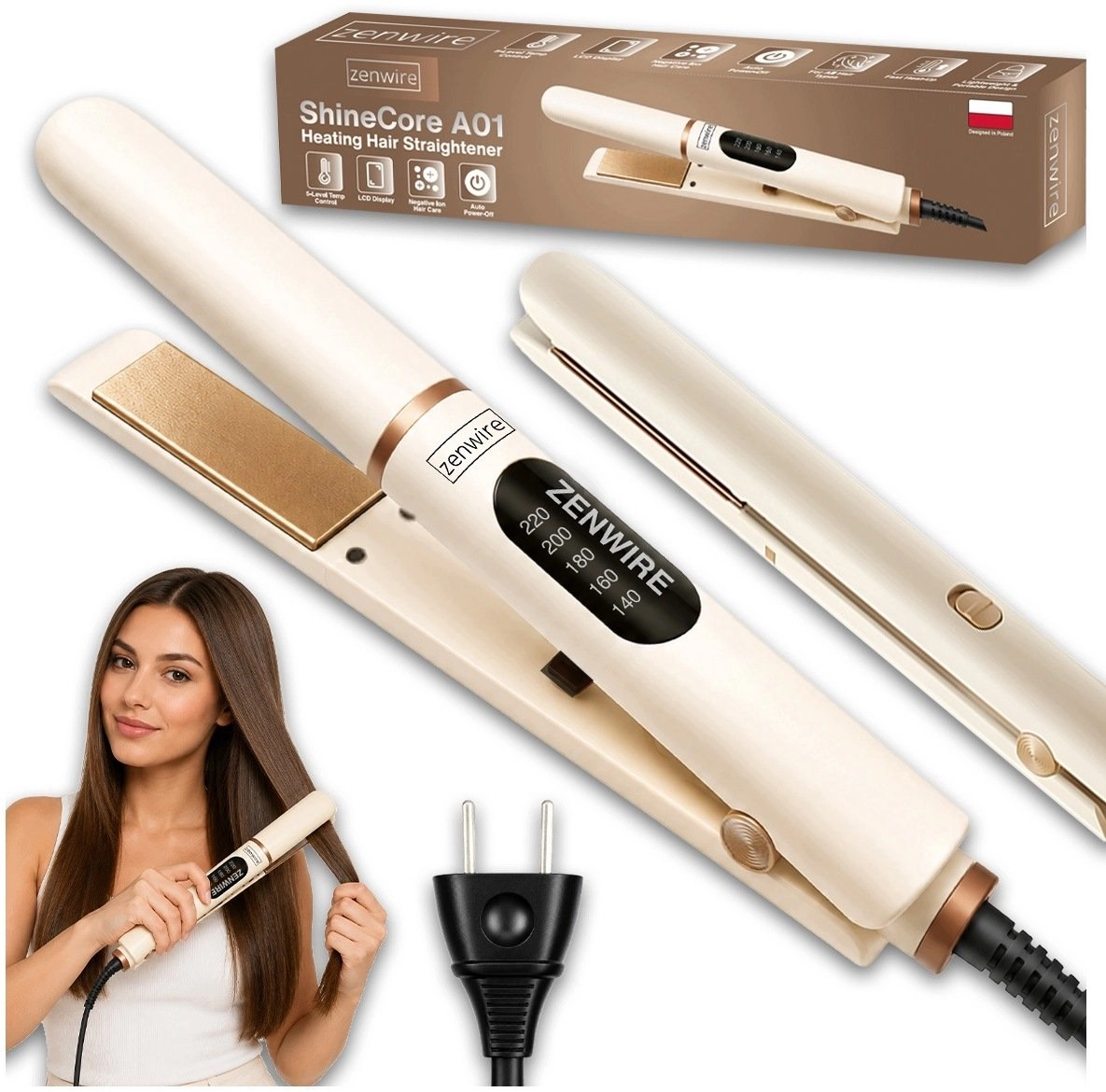 Prostownica Zenwire Mini prostownica do włosów