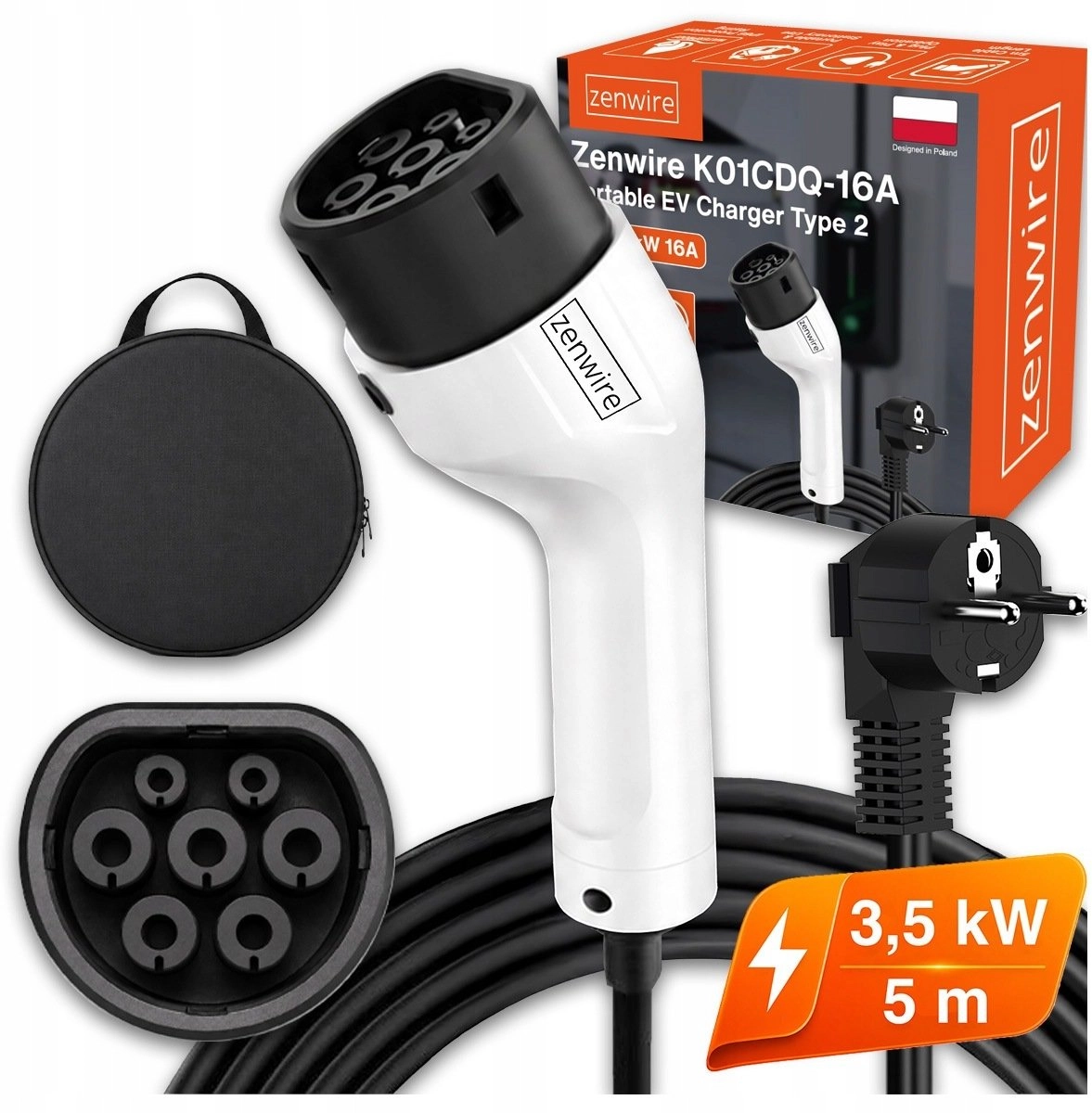 Zenwire Ładowarka Kabel do Ładowania Samochodu
