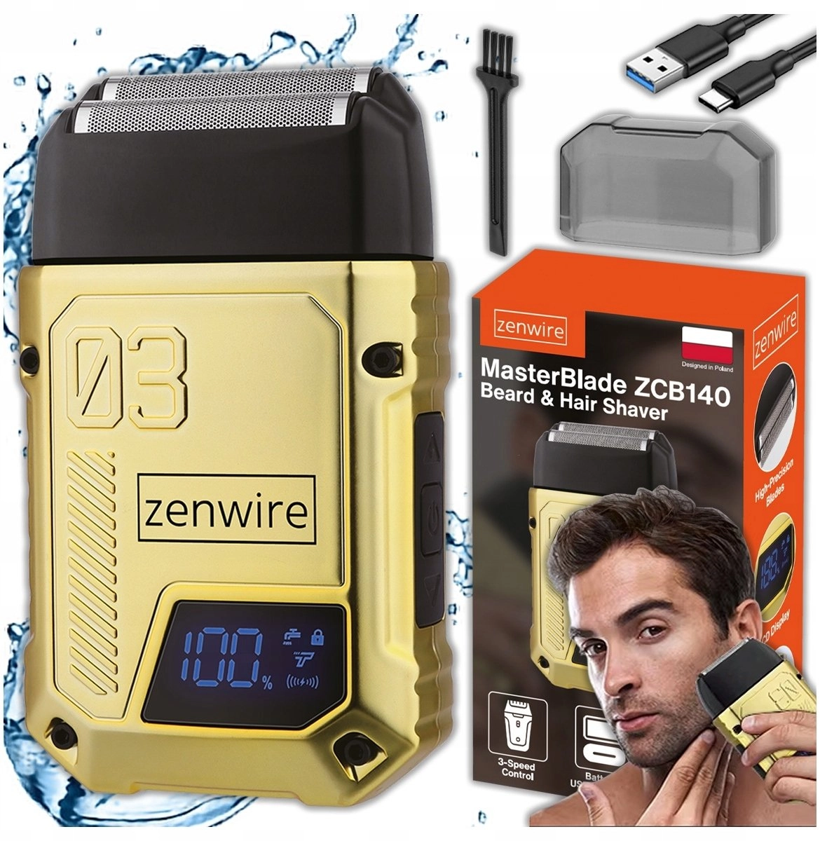Zenwire Maszynka Golarka Foliowa Męska do