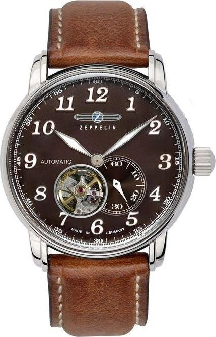 Zeppelin vīriešu pulkstenis LZ127 7666-4 Automatik brūns