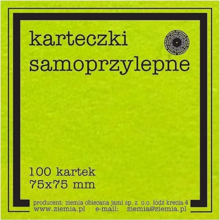 Ziemia Obiecana Karteczki samoprzylepne Fluo 75x75mm
