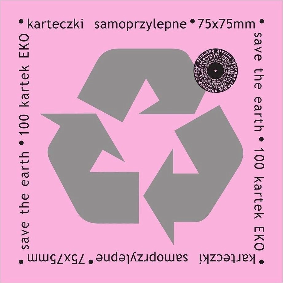 Ziemia Obiecana Karteczki samoprzylepne eko 75x75mm
