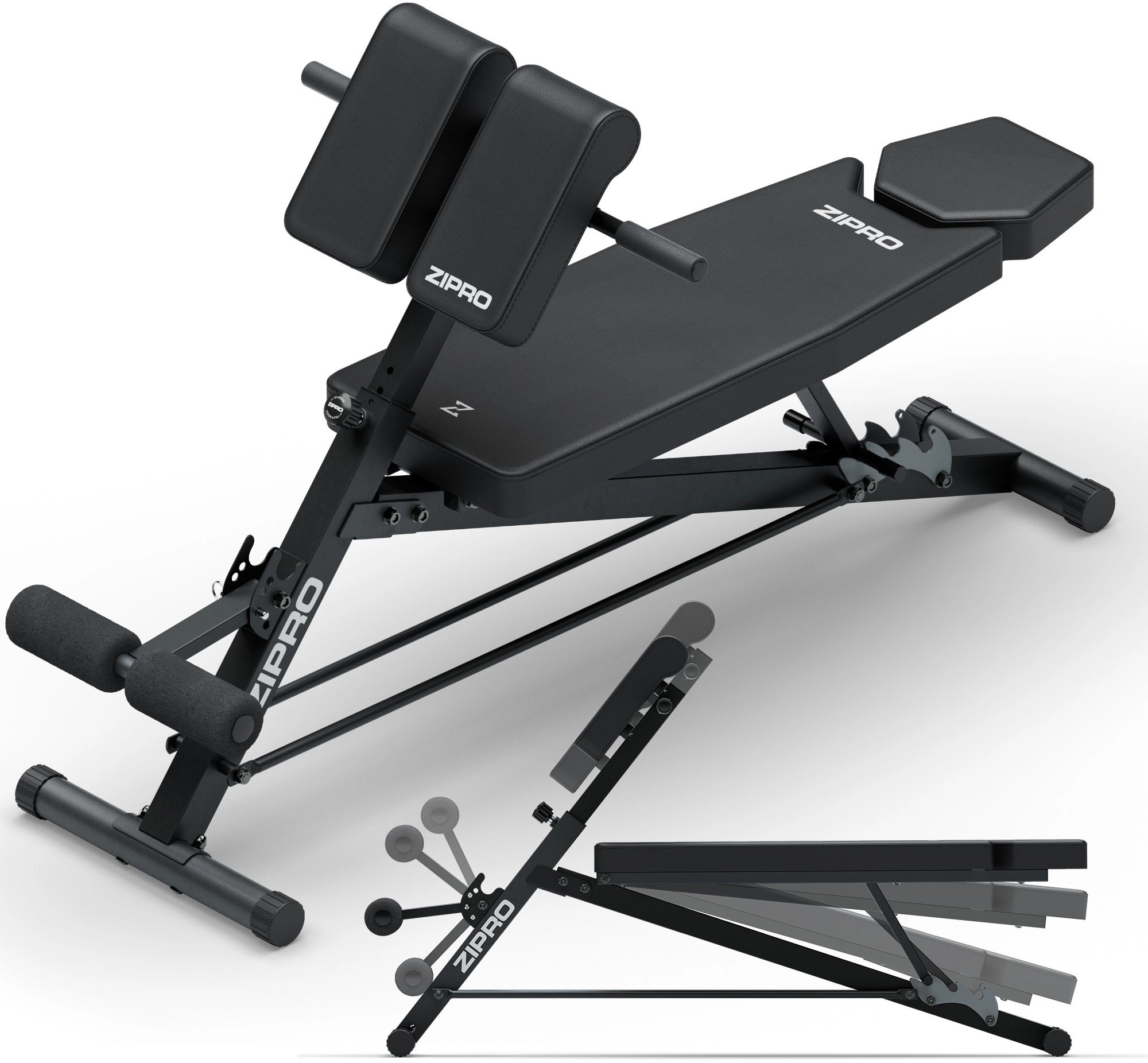 Core Rookie Adjustable Roman Bench with