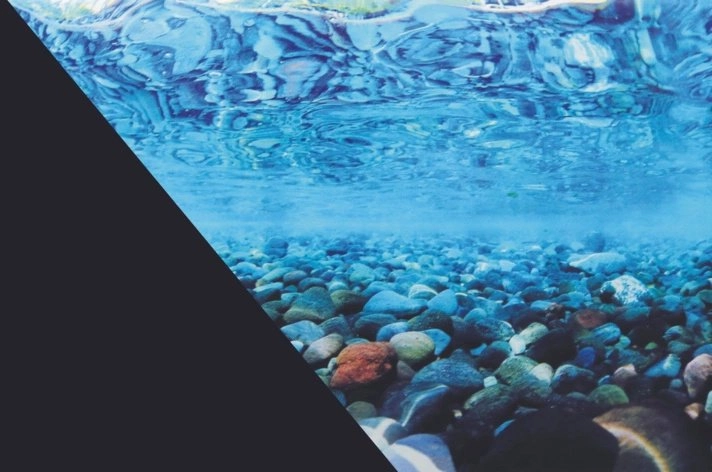 Zolux ZOLUX Aquarium background  double-sided stones/black