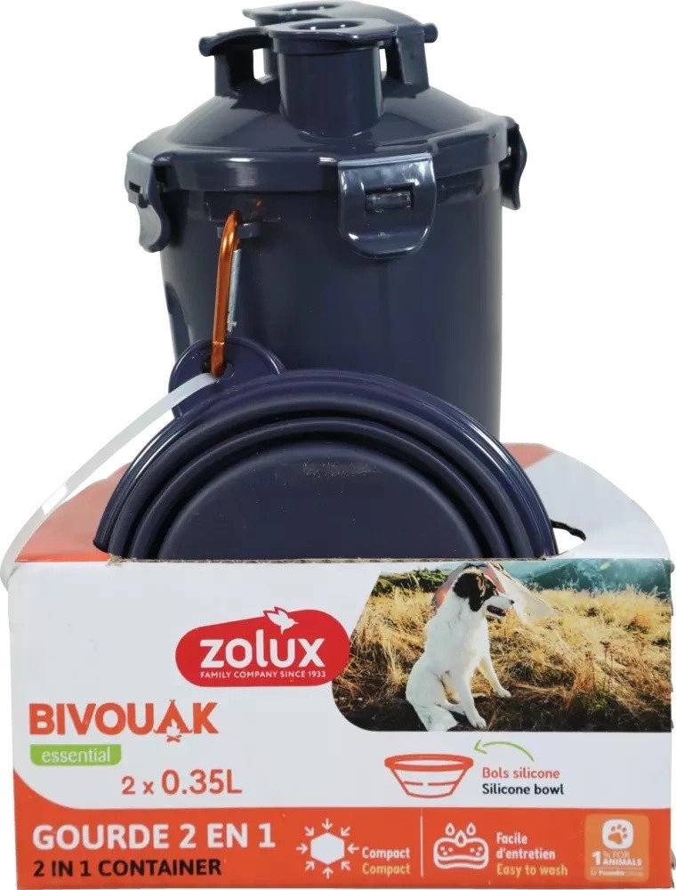 ZOLUX Bidon 2w1 dla psa BIVOUAK